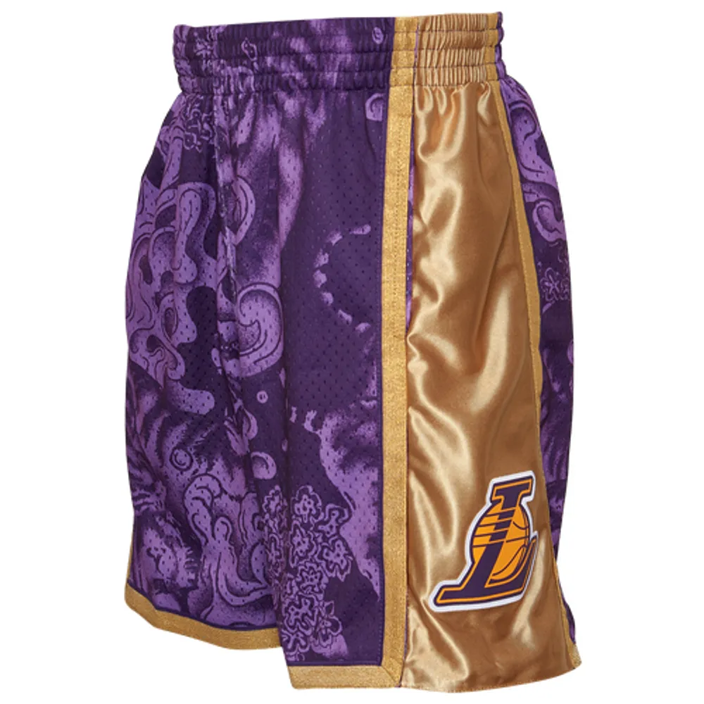 Mitchell & Ness Shorts | Mitchell & Ness Lakers 75th Anniversary Shorts Swingman Men’s Size Large Silver | Color: Purple/Silver | Size: L | Ljh161987