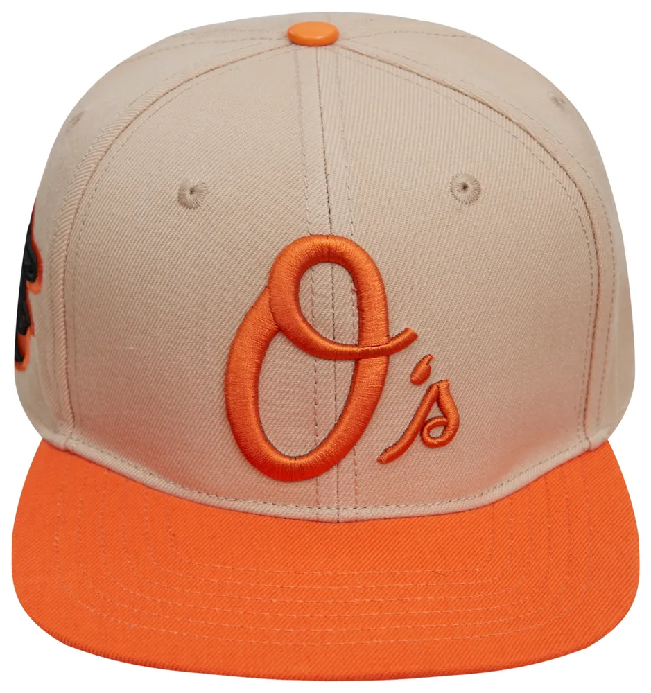 Pro Standard Orioles Multi Logo Wool Snapback Hat - Men's