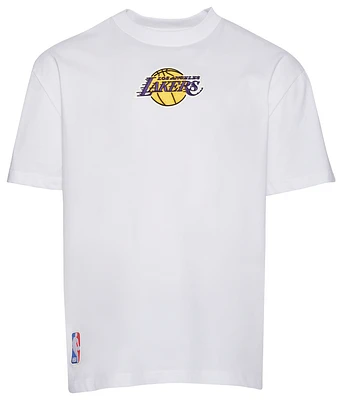 Pro Standard Mens Lakers CS Drop Shoulder T-Shirt - White/White