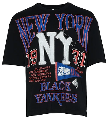 BY KIY Mens Black Yankees NLBM T-Shirt - Multi/Multi