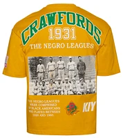 BY KIY Mens NLBM Pittsburgh Crawfords T-Shirt - Yellow/Multi