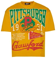 BY KIY Mens NLBM Pittsburgh Crawfords T-Shirt - Yellow/Multi