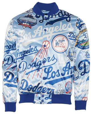 Pro Standard Men's Black Los Angeles Dodgers Wordmark Satin Full-Snap Jacket