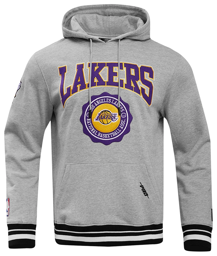 Pro Standard Mens Pro Standard Lakers Crest Emblem Fleece P/O Hoodie