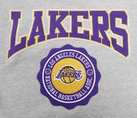 Pro Standard Mens Pro Standard Lakers Crest Emblem Fleece P/O Hoodie - Mens Gray Size XL