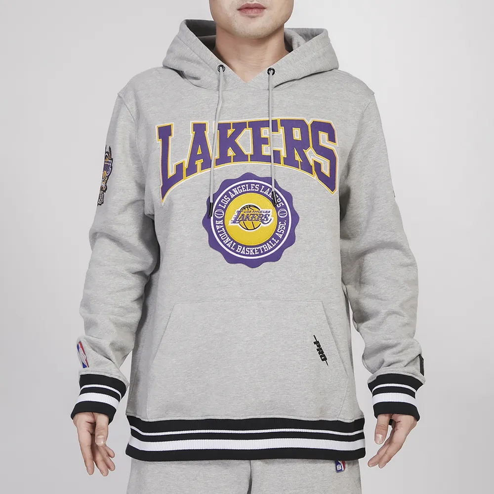 Pro Standard Mens Pro Standard Lakers Crest Emblem Fleece P/O Hoodie