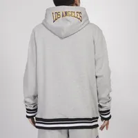 Pro Standard Mens Pro Standard Lakers Crest Emblem Fleece P/O Hoodie - Mens Gray Size XL