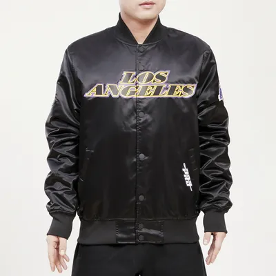 Pro Standard Lakers Satin Jacket - Men's