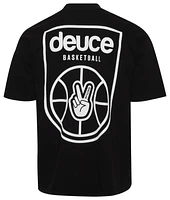 Deuce Mens Basketball Badge T-Shirt - Black/White