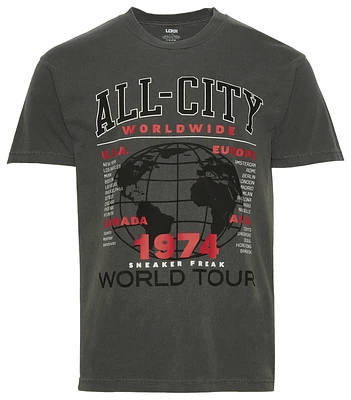 LCKR Mens World Tour Graphic T-Shirt - Black/Black