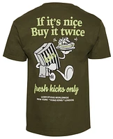 LCKR Mens If Its Nice Buy It Twice Graphic T-Shirt - Green/Green