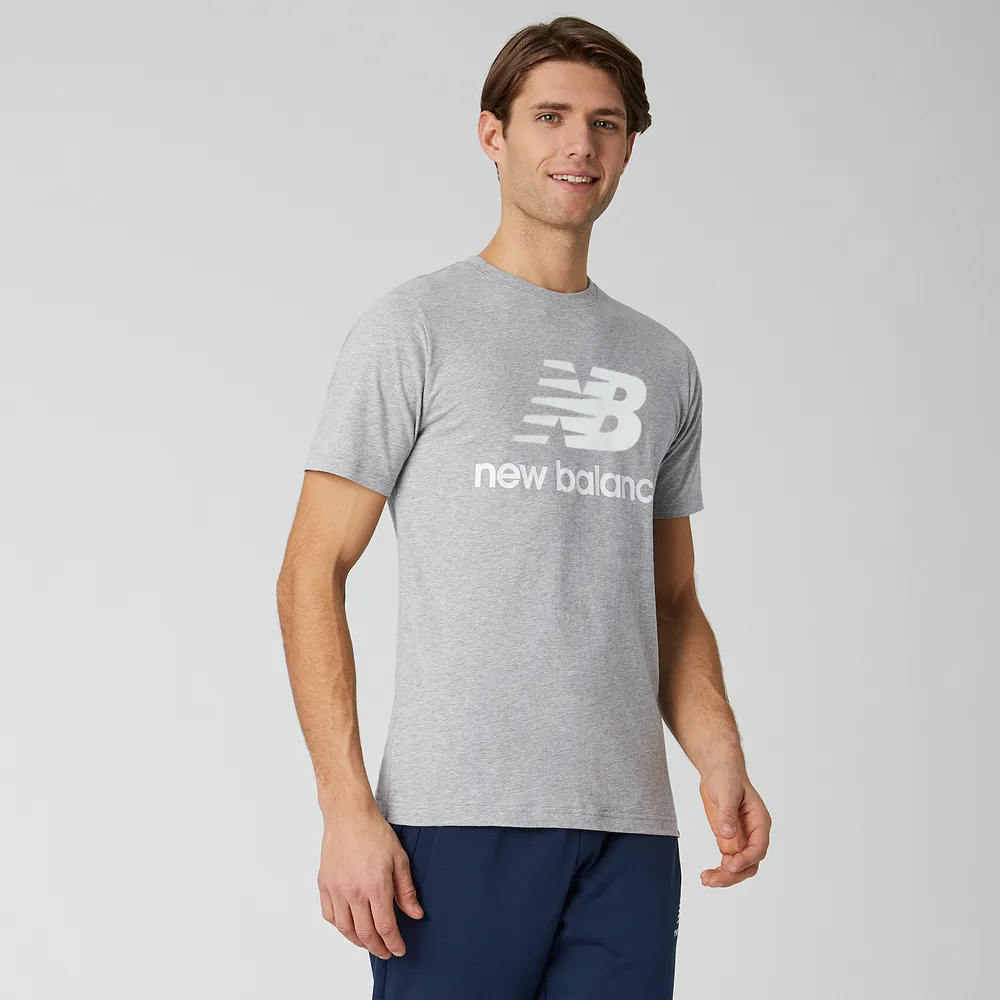New Balance Essentials Stacked Logo Tee - Men's