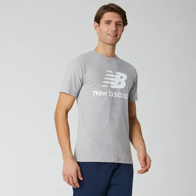 New Balance Essentials Stacked Logo Tee - Men's