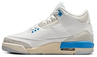 Jordan Boys Retro 3 - Boys' Grade School Basketball Shoes Summit White/Hydrogen Blue