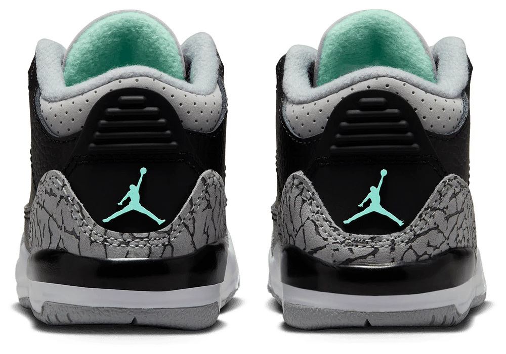 Jordan Boys Retro 3 - Boys' Toddler Shoes Wolf Grey/Black/Green Glow