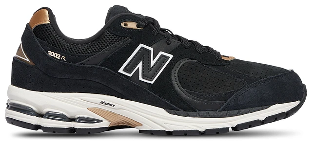 New Balance Mens 2002R - Running Shoes Black/Gold at  display picture 1