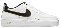 Nike Girls Air Force 1 LV8 - Girls' Grade School Shoes White/Gold/Black