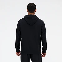 New Balance Mens French Terry Stacked Logo Pullover Hoodie