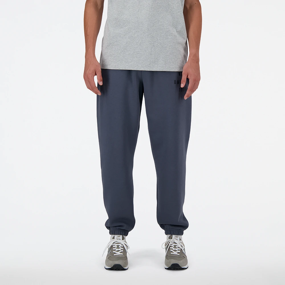 New Balance Mens Iconic Collegiate Fleece Joggers - Graphite