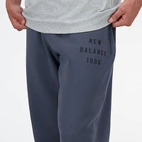 New Balance Mens Iconic Collegiate Fleece Joggers - Graphite