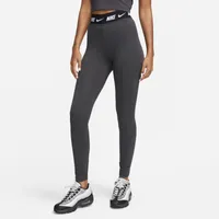 Nike Womens Nike Club High Waist Leggings - Womens Black/Anthracite Size S