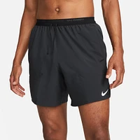 Nike Mens Nike Dri-FIT Stride 7" UL Shorts - Mens Black/Reflective Silver Size L