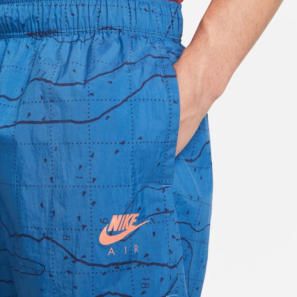 Nike Mens Nike Air Land Woven Shorts - Mens Madder Root/Dark Marina Blue Size XXL