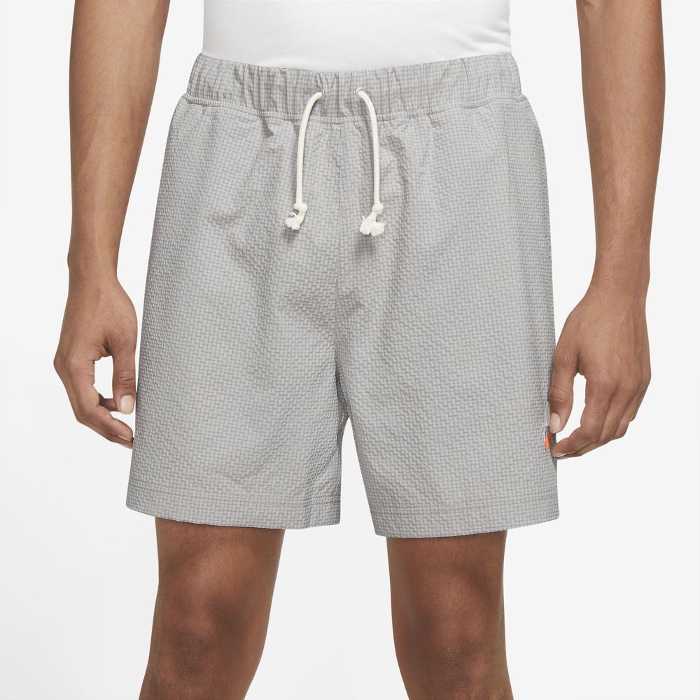 nike woven buckle shorts in lilac