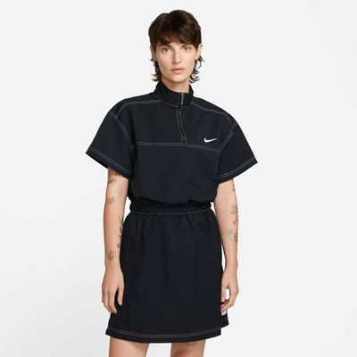 Nike Swoosh Woven Short Sleeve Dress - Women's