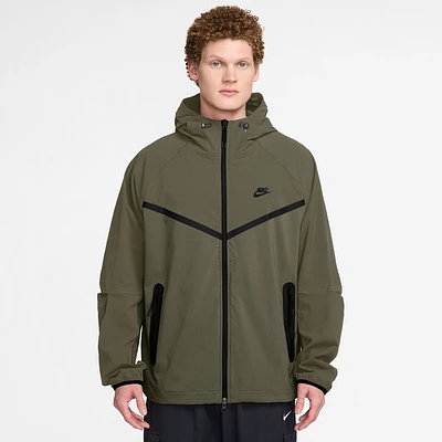 Nike Mens Tech Woven WR Full-Zip Jacket - Medium Olive/Black/Medium Olive