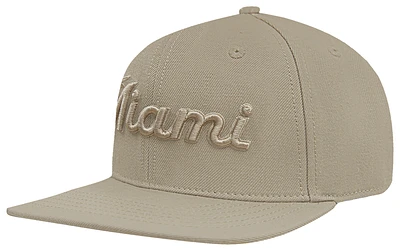 Pro Standard Mens Pro Standard Marlins Neutrals SMU Snapback Cap - Mens Taupe/Taupe Size One Size