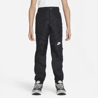 Nike Boys Woven Utility Pants - Boys' Grade School Black/White