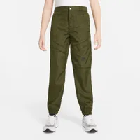 Nike Boys Woven Utility Pants - Boys' Grade School Black/Green