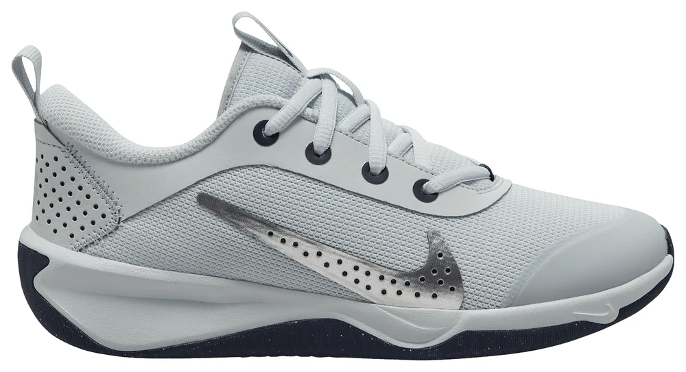 Nike Boys Omni - Boys' Grade School Shoes Pure Platinum/Metallic Silver/Midnight Navy