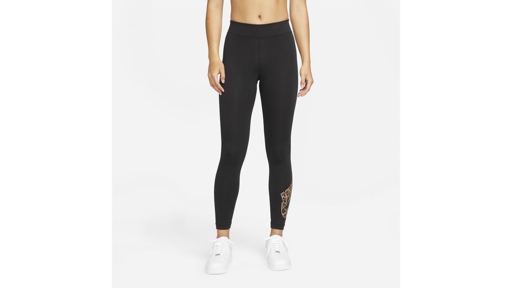 Nike Sportswear Plus Leopard Graphic Futura Leggings - Women's