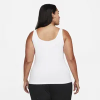 Nike Womens Nike Plus Sized Essential Cami Tank - Womens White/White Size 2X