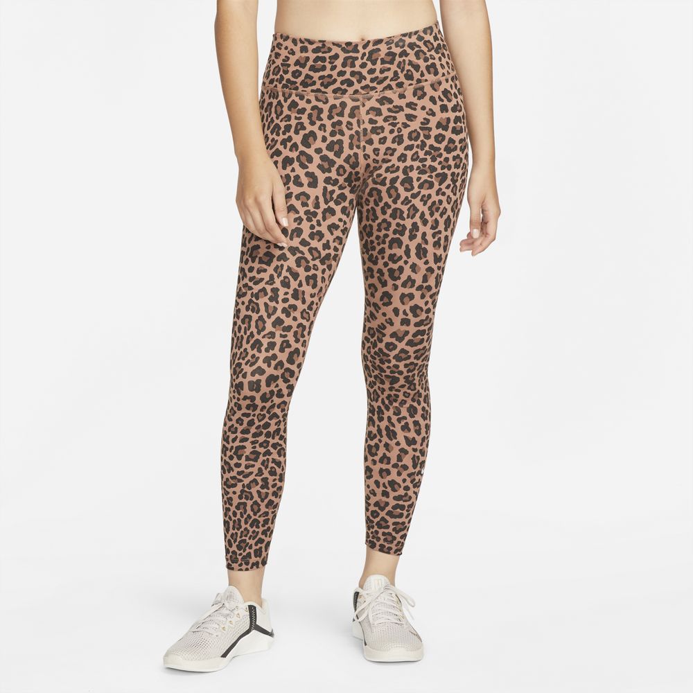 Nike Plus One Glitter Leopard Mid Rise Tights