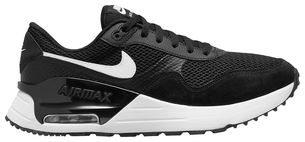 Nike Mens Nike Air Max System - Mens Shoes Black/White/Gray Size 10.5