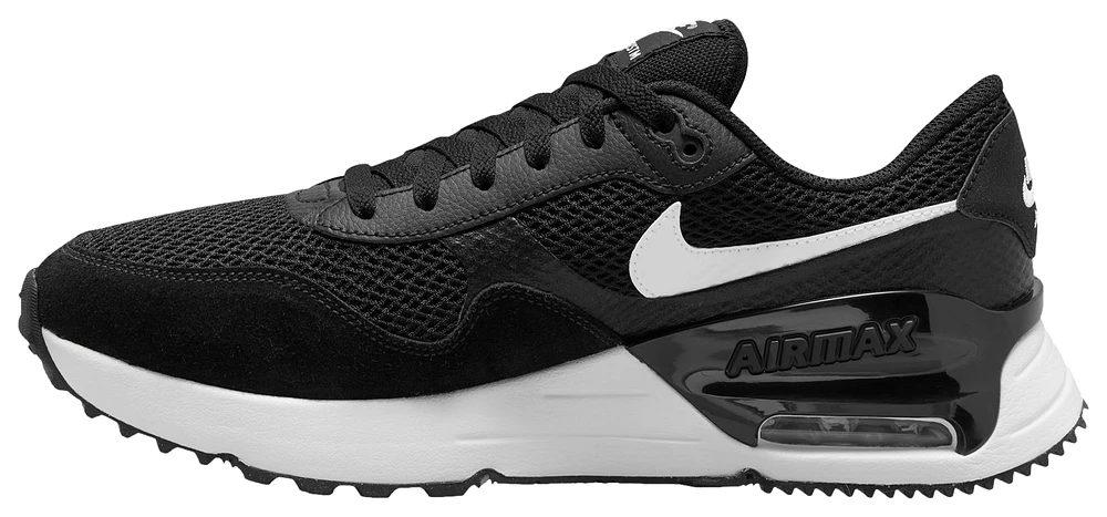 Nike Mens Nike Air Max System - Mens Shoes Black/White/Gray Size 10.5