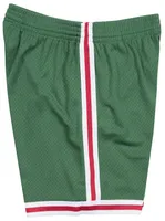 Mitchell & Ness Mens Bucks Swingman Shorts - Dark Green
