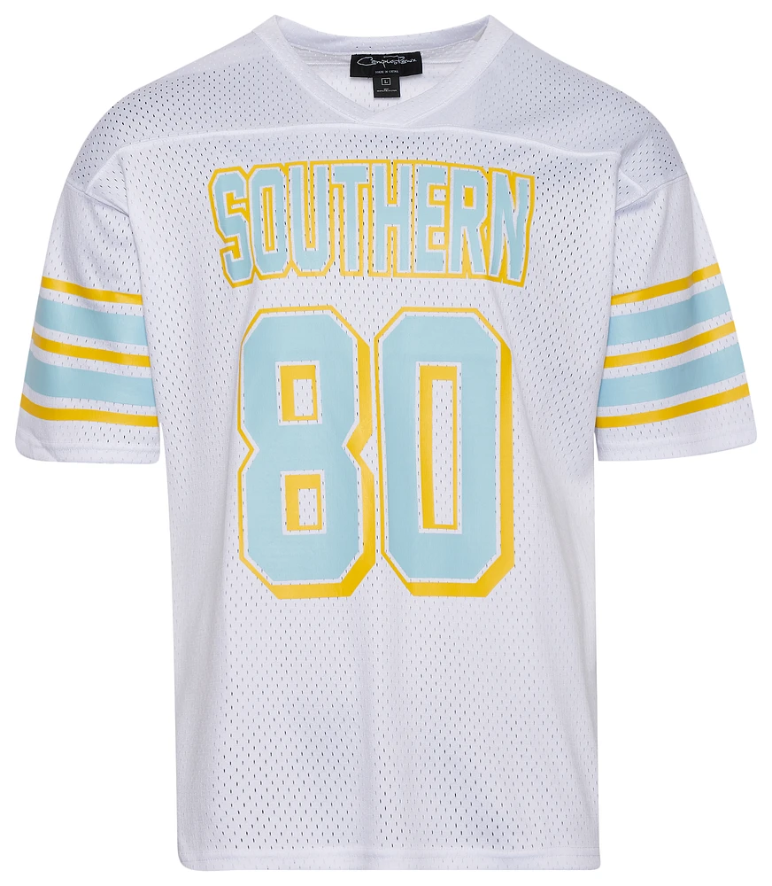 Campus Remix Mens Southern University Football Jersey - Blue/Yellow