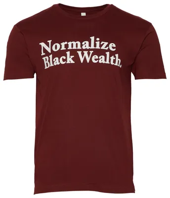 Grady Baby Co Mens Normalize Black Wealth T-Shirt - Maroon/White