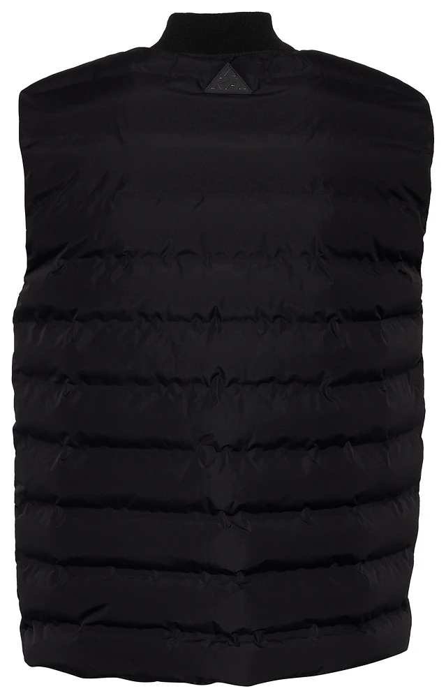 LCKR Mens Puffer Vest - Black/Black