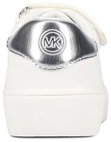 Michael Kors Girls Jem Scotty - Girls' Toddler Shoes White Nappa/Silver Metallic