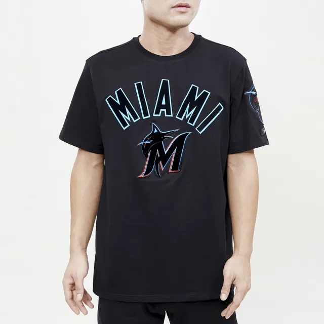 Men's Miami Marlins Pro Standard Black Team T-Shirt