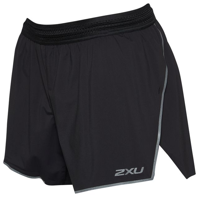 Women's 2-in-1 Running Shorts with Built-in Tight Shorts - Dry Black