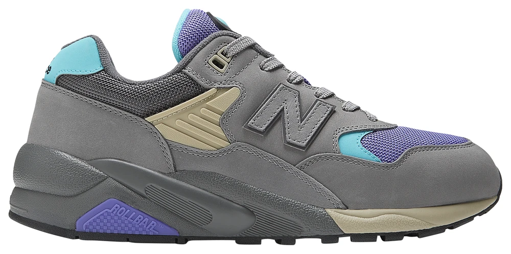 New Balance Mens New Balance 580 - Mens Shoes Grey/Purple/Blue Size 09.0