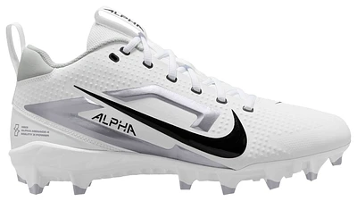 Nike Mens Nike Alpha Menace 4 Varsity - Mens Football Shoes White/Black/Grey Size 10.5