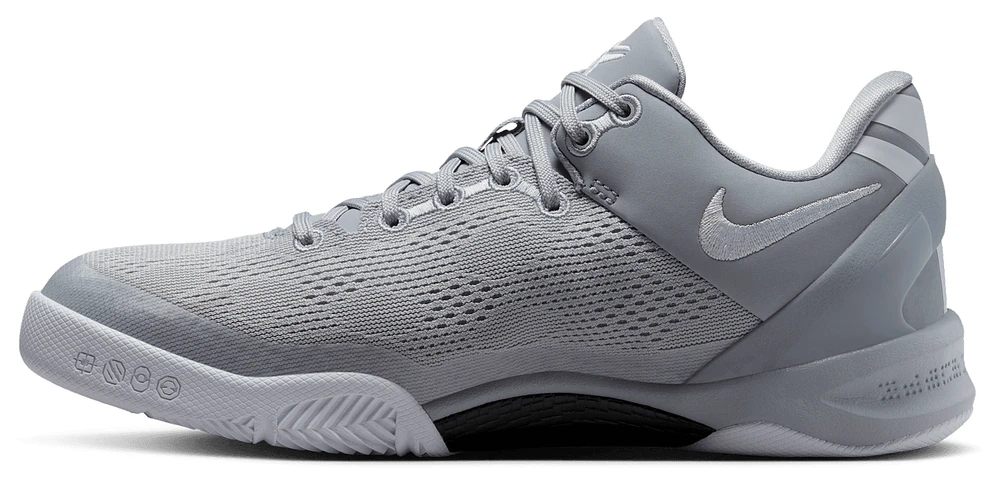 Nike Boys Kobe VIII - Boys' Grade School Shoes White/Grey