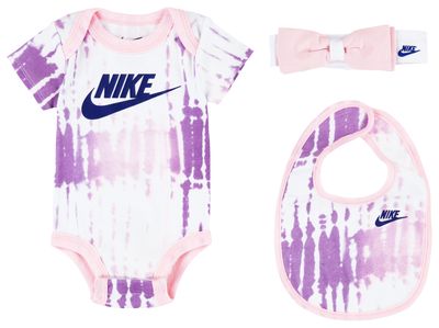 Nike 3PC Headband Bodysuit Bib - Girls' Infant